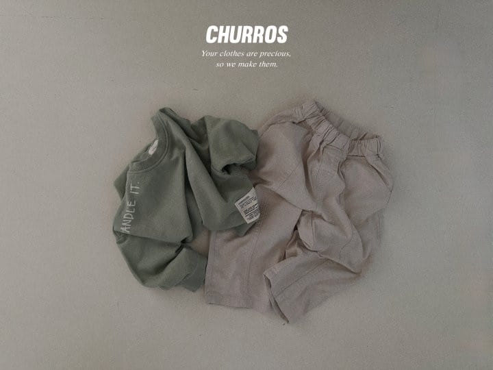 Churros - Korean Children Fashion - #kidzfashiontrend - Togrther Slit C Pants - 8