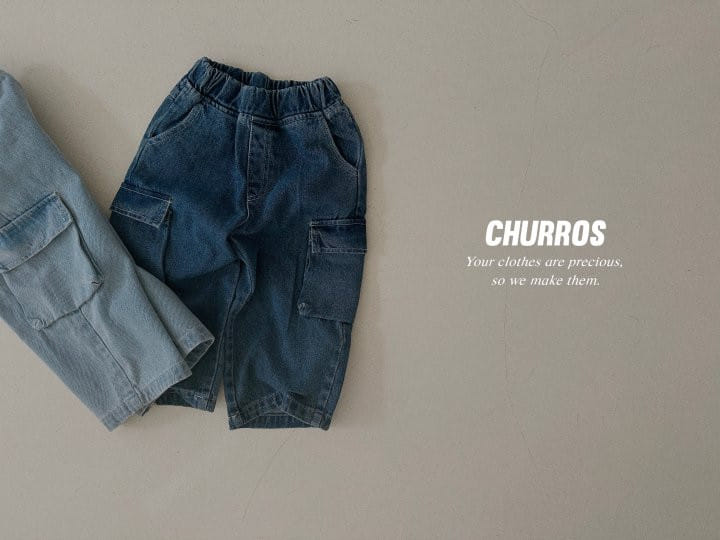 Churros - Korean Children Fashion - #littlefashionista - Until Cargo Denim Pants - 2