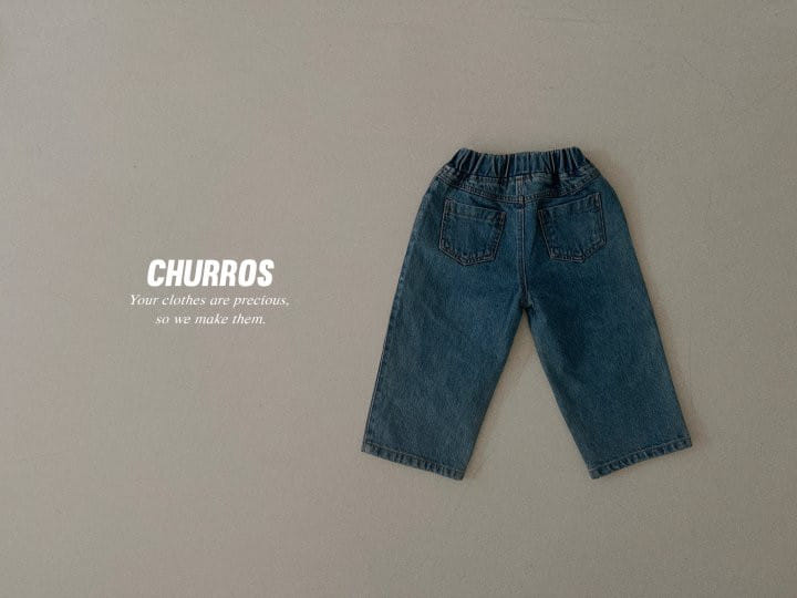 Churros - Korean Children Fashion - #littlefashionista - Coupe Slit Denim Pants - 9