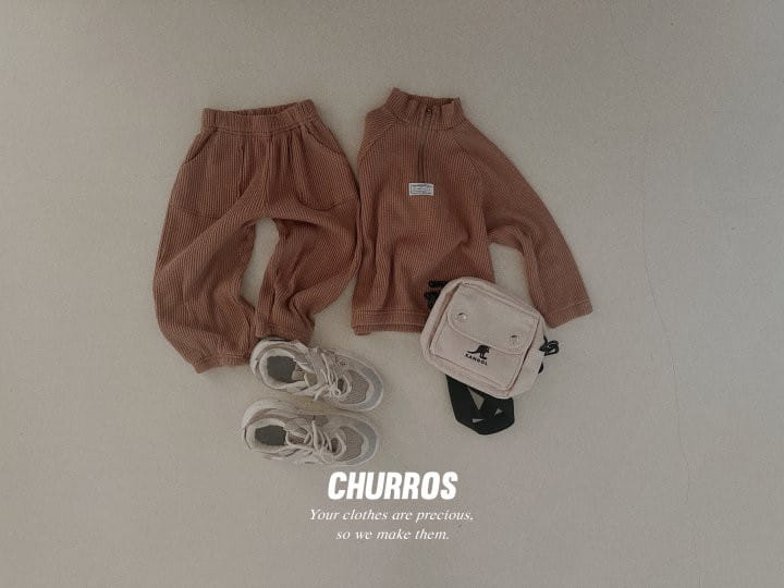 Churros - Korean Children Fashion - #magicofchildhood - Waffle Pocket Jogger Pants - 6