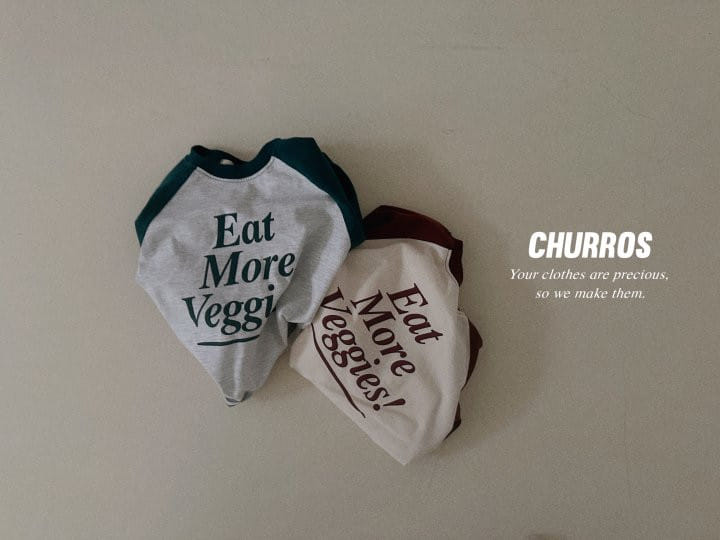 Churros - Korean Children Fashion - #minifashionista - Eat Raglan Tee - 2
