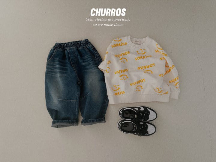 Churros - Korean Children Fashion - #prettylittlegirls - Soriso Paint Sweatshirt - 3
