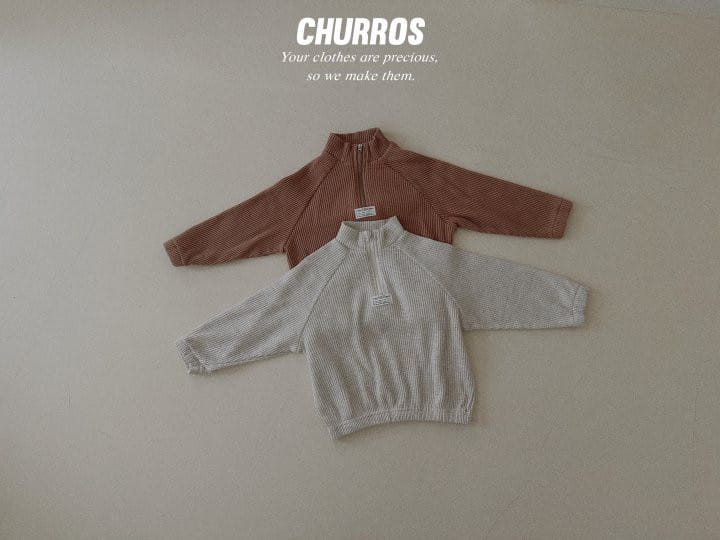 Churros - Korean Children Fashion - #stylishchildhood - Waffle Anorak  - 10