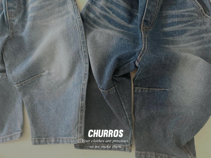 Churros - Korean Children Fashion - #stylishchildhood - Side Slit Bang Bang Denim Pants - 9