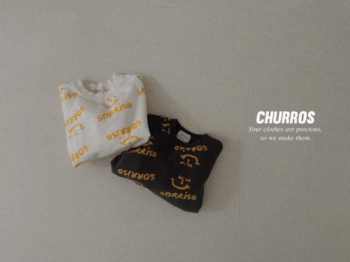 Churros - Korean Children Fashion - #toddlerclothing - Soriso Paint Sweatshirt - 5