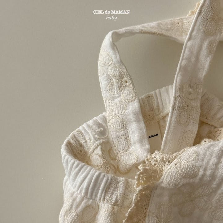 Ciel De Maman - Korean Baby Fashion - #babyboutique - Lace Dungarees - 7