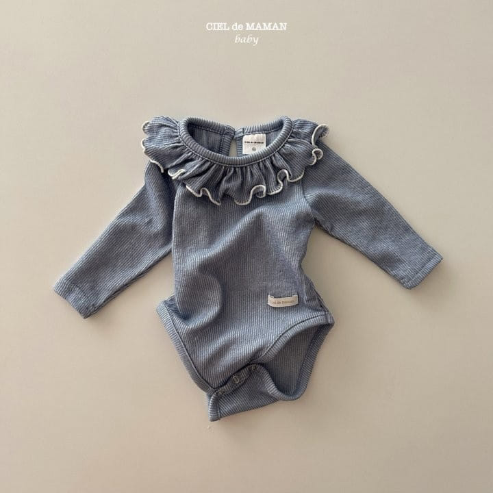 Ciel De Maman - Korean Baby Fashion - #babyboutique - Rib Frill Body Suit - 2