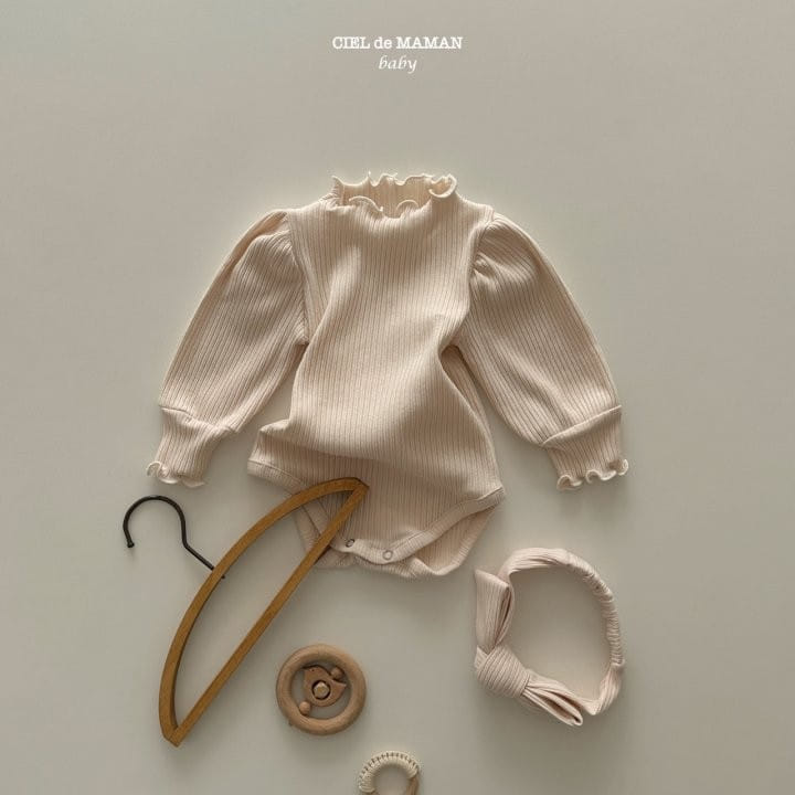 Ciel De Maman - Korean Baby Fashion - #babyboutique - Rib Terry Body Suit