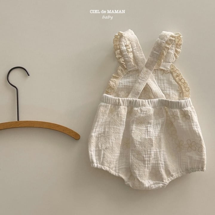 Ciel De Maman - Korean Baby Fashion - #babyboutiqueclothing - Lace Dungarees - 8