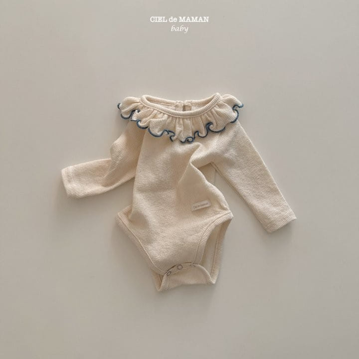 Ciel De Maman - Korean Baby Fashion - #babyboutique - Rib Frill Tee - 4