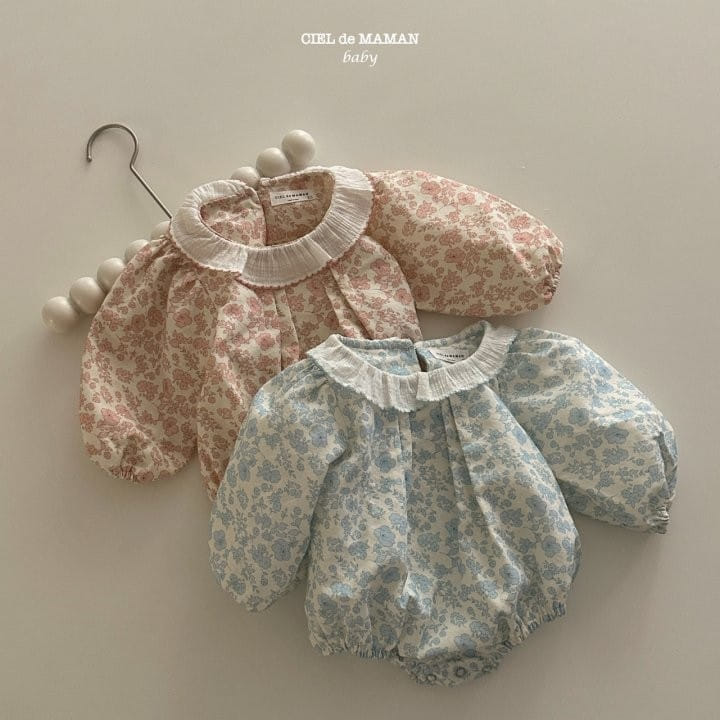 Ciel De Maman - Korean Baby Fashion - #babyclothing - Flower Pintuck Body Suit