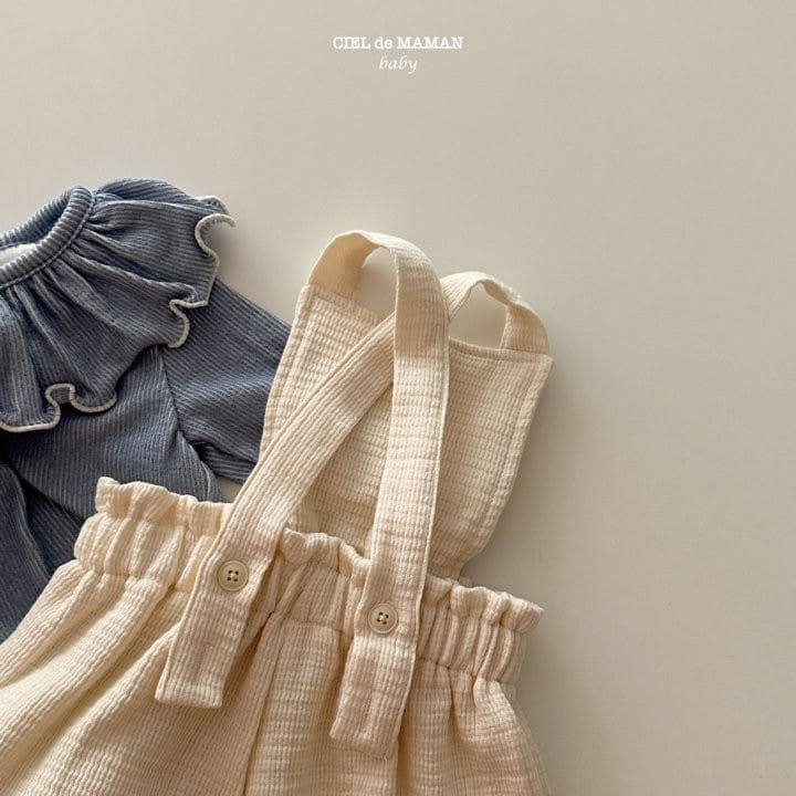 Ciel De Maman - Korean Baby Fashion - #babyclothing - Bread Dungareese - 8