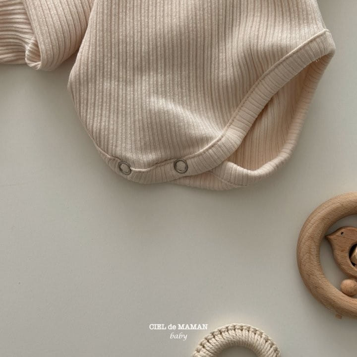 Ciel De Maman - Korean Baby Fashion - #babyclothing - Rib Terry Body Suit - 4