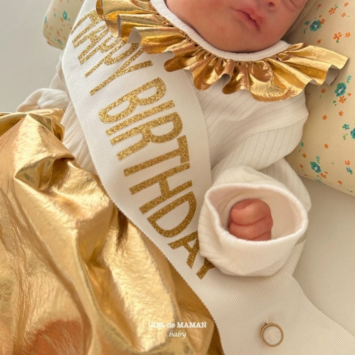 Ciel De Maman - Korean Baby Fashion - #babyfashion - Birthday Body Suit - 7
