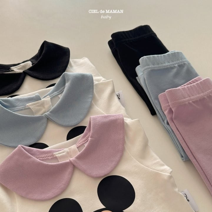 Ciel De Maman - Korean Baby Fashion - #babyfever - Circle Collar M Body Suit - 10