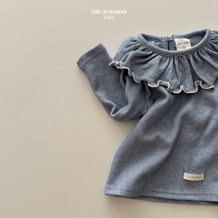 Ciel De Maman - Korean Baby Fashion - #babyfever - Rib Frill Tee - 7