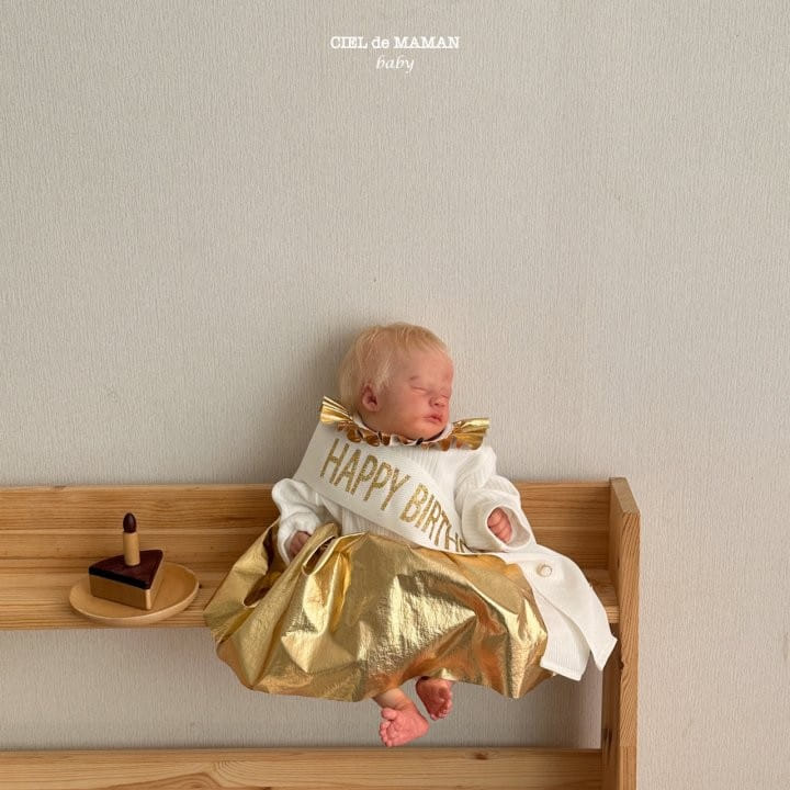 Ciel De Maman - Korean Baby Fashion - #babyfever - Birthday Body Suit - 8