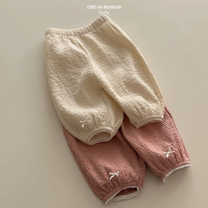 Ciel De Maman - Korean Baby Fashion - #babygirlfashion - Ribbon Pants