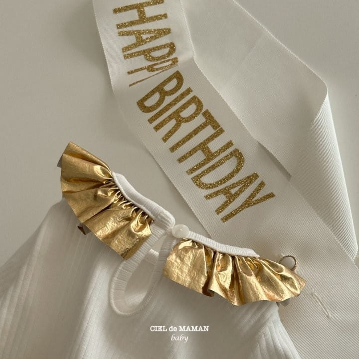 Ciel De Maman - Korean Baby Fashion - #babygirlfashion - Birthday Body Suit - 9