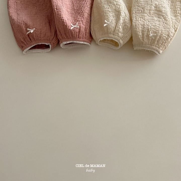 Ciel De Maman - Korean Baby Fashion - #babylifestyle - Ribbon Pants - 2