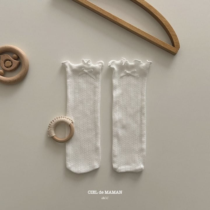 Ciel De Maman - Korean Baby Fashion - #babyoninstagram - Ribbon Bebe Socks - 2