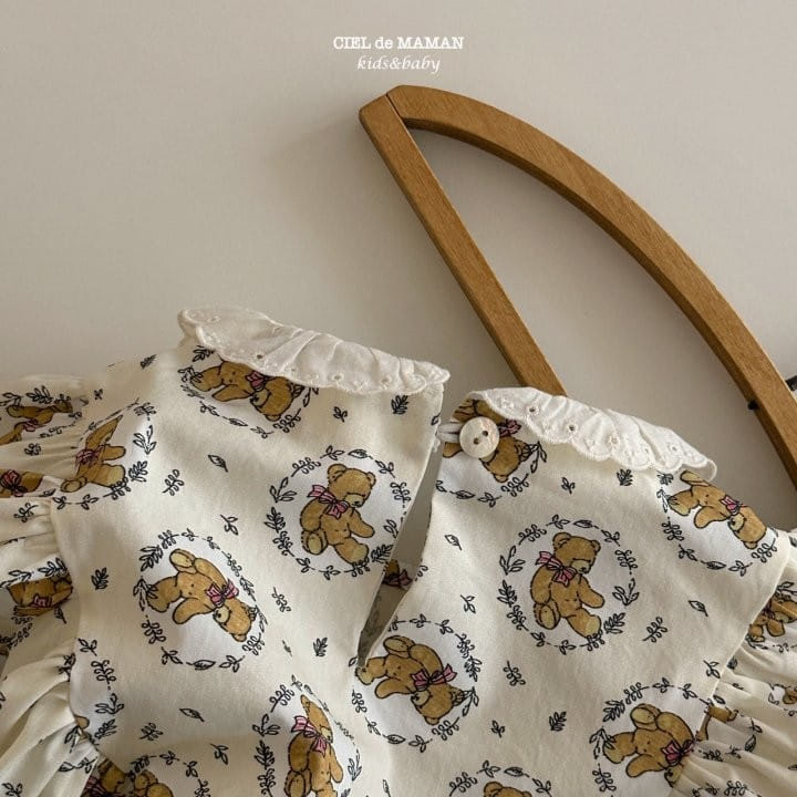 Ciel De Maman - Korean Baby Fashion - #babyoninstagram - Teddy Bear Body Suit - 5