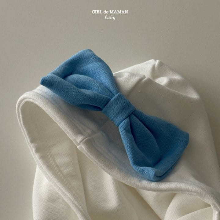 Ciel De Maman - Korean Baby Fashion - #babyootd - Ribbon Hoody Body Suit - 5