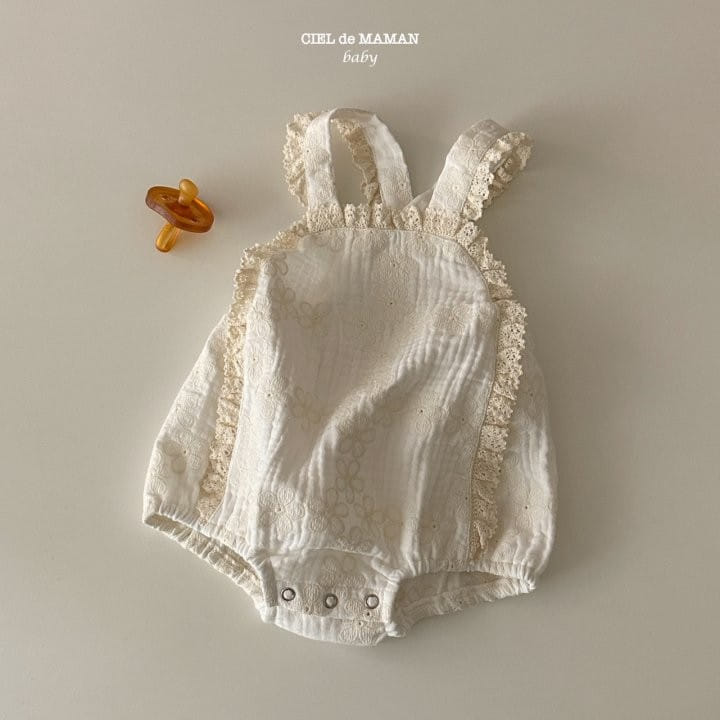 Ciel De Maman - Korean Baby Fashion - #babyoutfit - Lace Dungarees