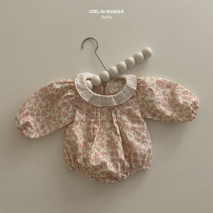 Ciel De Maman - Korean Baby Fashion - #babyoutfit - Flower Pintuck Body Suit - 8