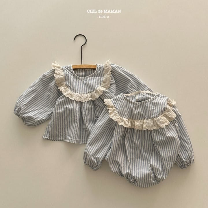 Ciel De Maman - Korean Baby Fashion - #babyoutfit - ST Frill Body Suit - 2