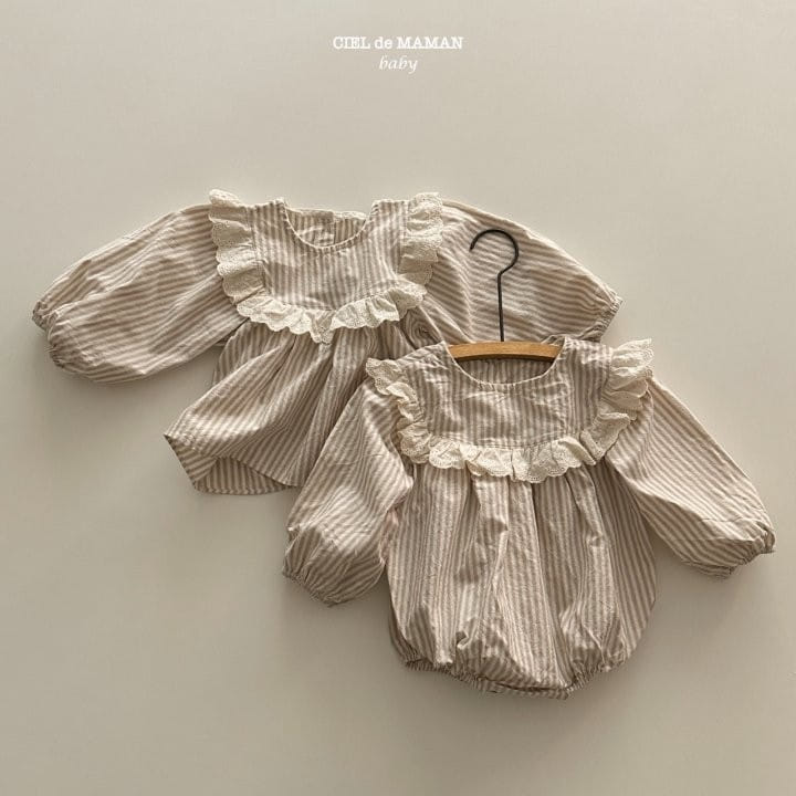 Ciel De Maman - Korean Baby Fashion - #babyoutfit - ST Frill Body Suit - 3