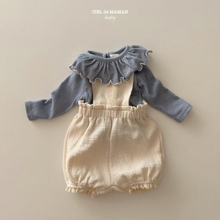 Ciel De Maman - Korean Baby Fashion - #babyoutfit - Bread Dungareese