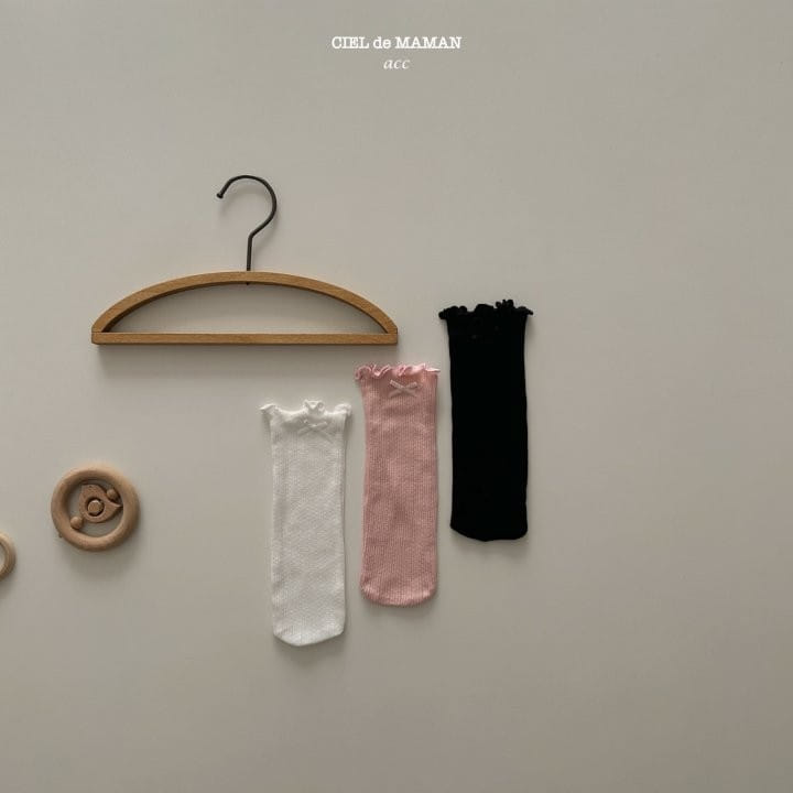 Ciel De Maman - Korean Baby Fashion - #babywear - Ribbon Bebe Socks - 6