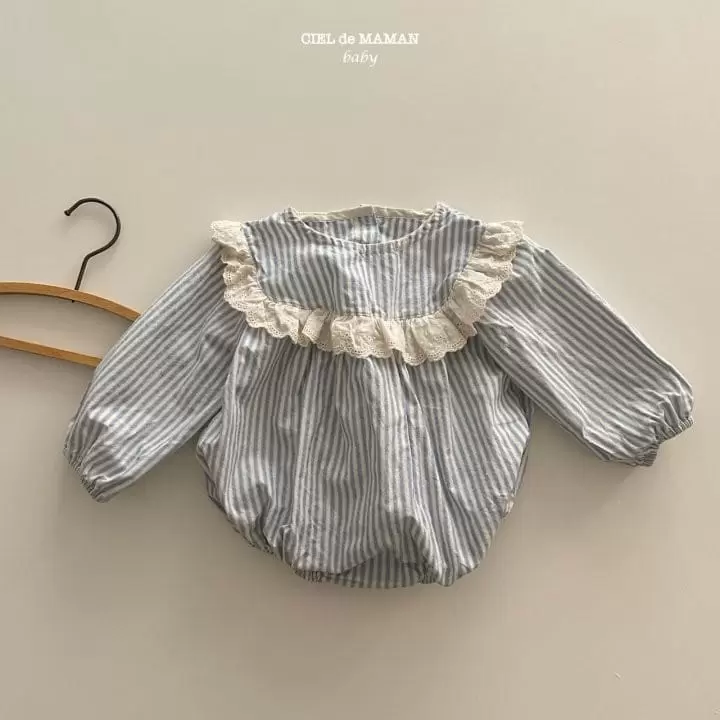 Ciel De Maman - Korean Baby Fashion - #babyoutfit - ST Frill Body Suit - 4