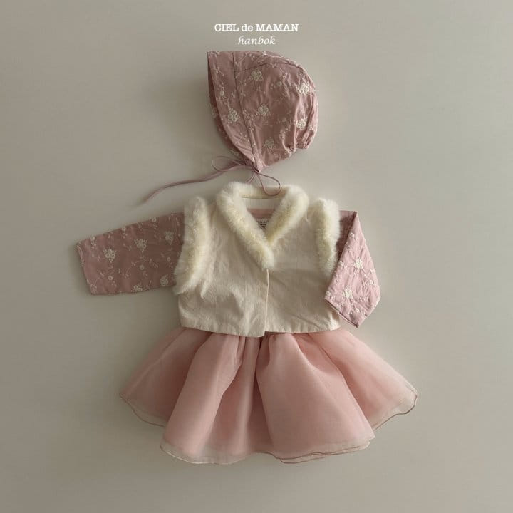 Ciel De Maman - Korean Baby Fashion - #onlinebabyboutique - New Year's Dress Bom Bom Bebe Set - 12