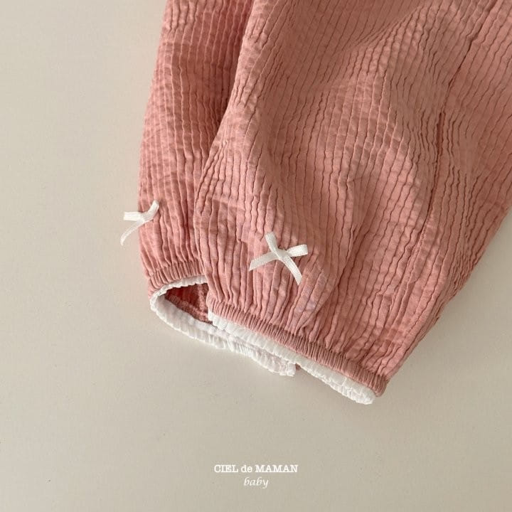 Ciel De Maman - Korean Baby Fashion - #onlinebabyboutique - Ribbon Pants - 8