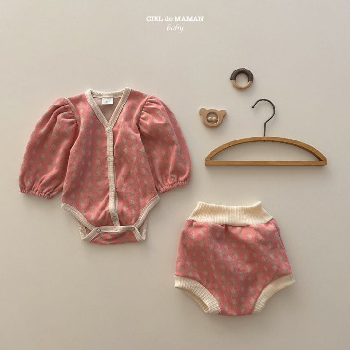 Ciel De Maman - Korean Baby Fashion - #onlinebabyshop - Flower Bud Body Suit - 2