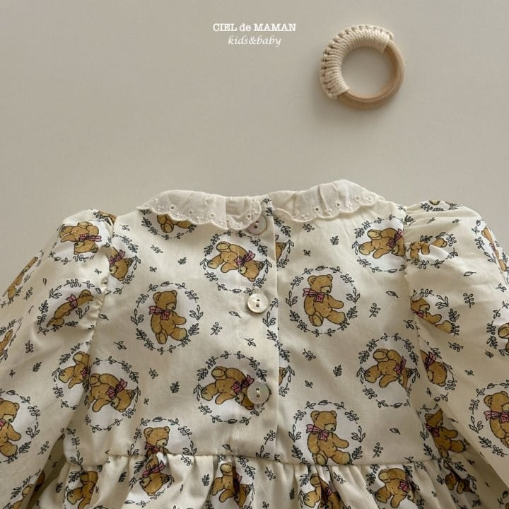 Ciel De Maman - Korean Baby Fashion - #onlinebabyshop - Teddy Bear Body Suit - 11