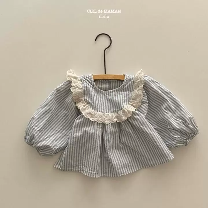 Ciel De Maman - Korean Baby Fashion - #onlinebabyshop - ST Frill Blouse - 5