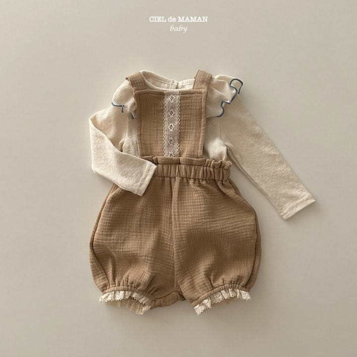 Ciel De Maman - Korean Baby Fashion - #onlinebabyboutique - Bread Dungareese - 4