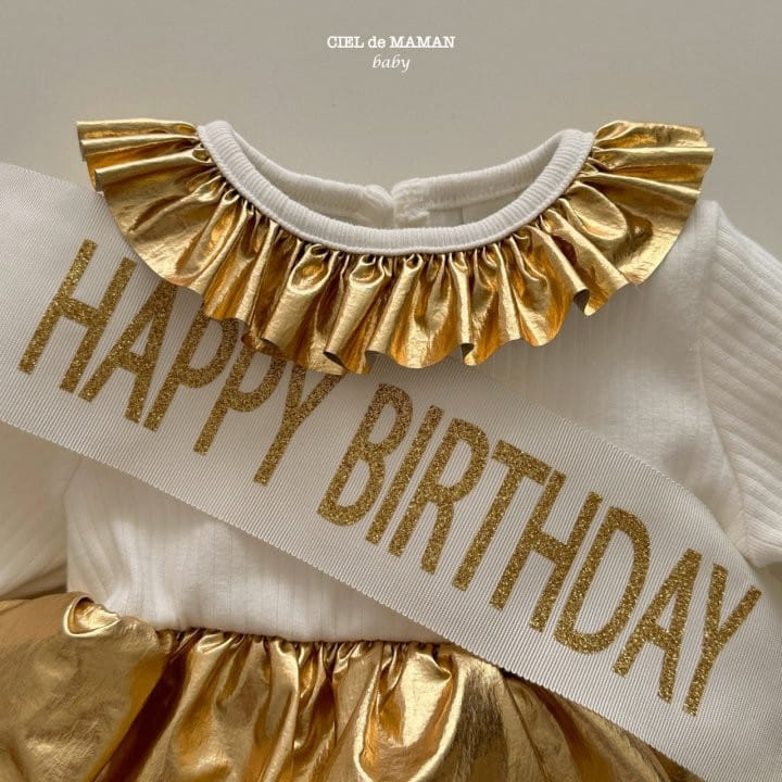 Ciel De Maman - Korean Baby Fashion - #onlinebabyshop - Birthday Body Suit - 2