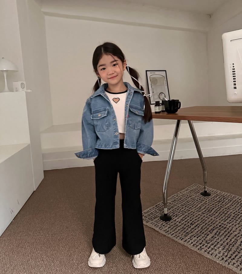 Comma - Korean Children Fashion - #Kfashion4kids - Denim Shirt Jacket - 2