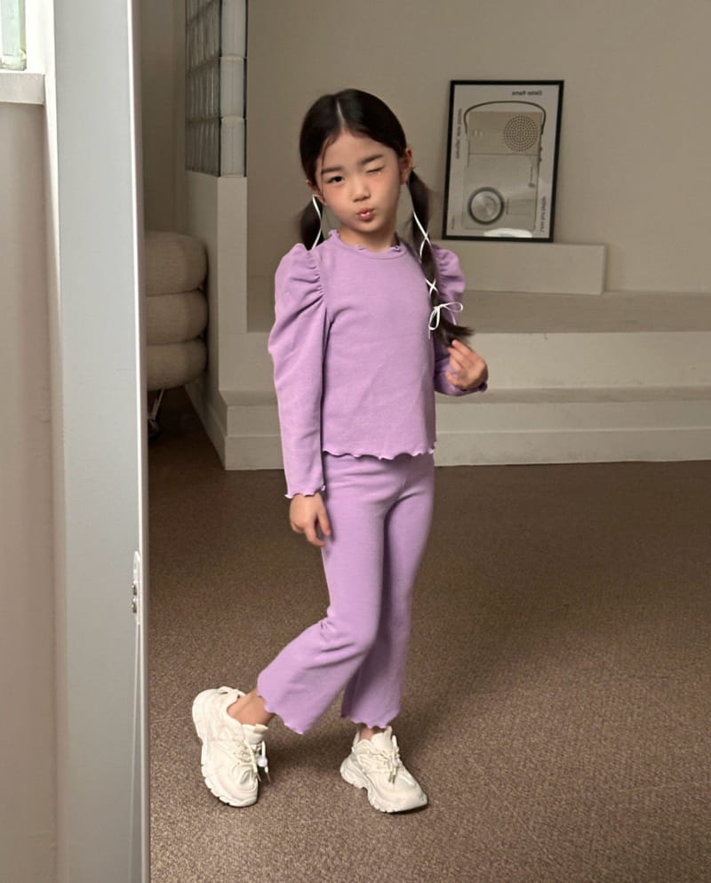 Comma - Korean Children Fashion - #Kfashion4kids - Terry Boots Cut Pants - 11