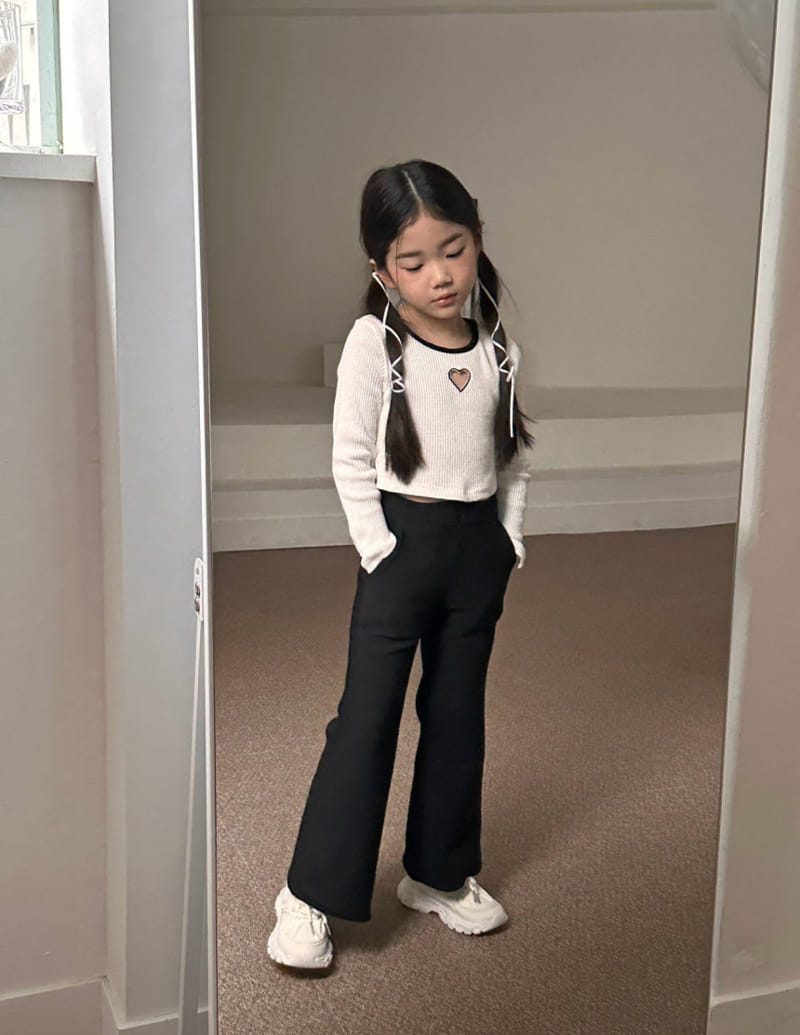 Comma - Korean Children Fashion - #childofig - Wide Boots Cut Pants - 3