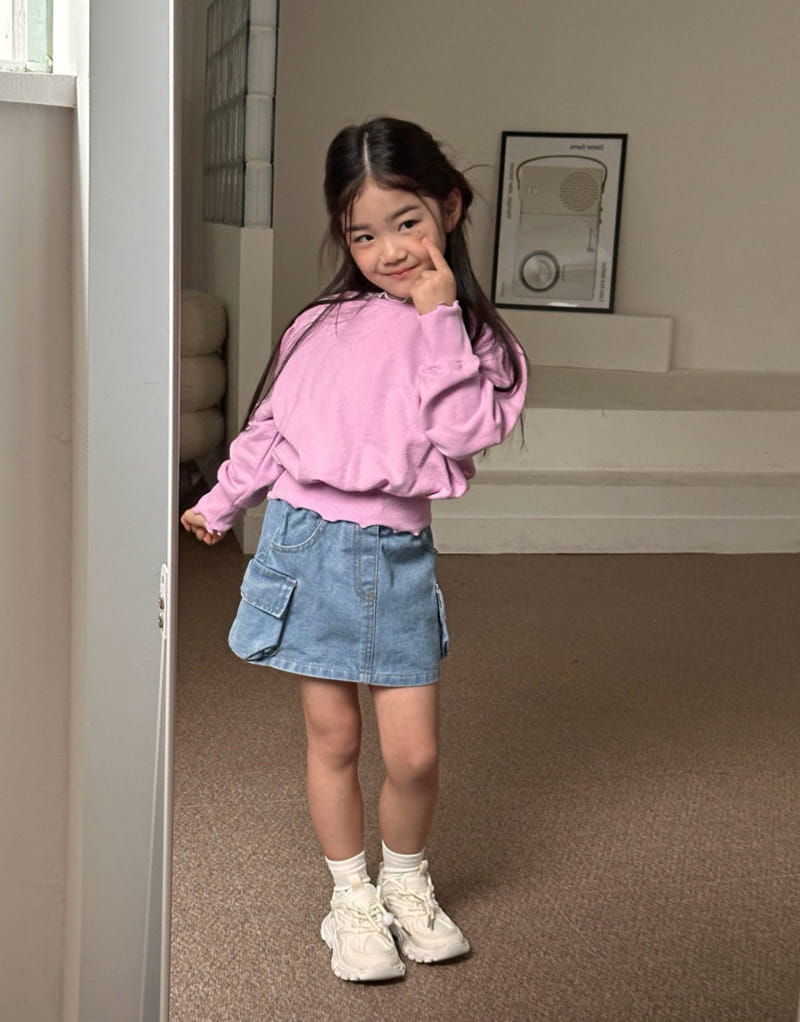 Comma - Korean Children Fashion - #childofig - Cargo Denim Skirt - 10