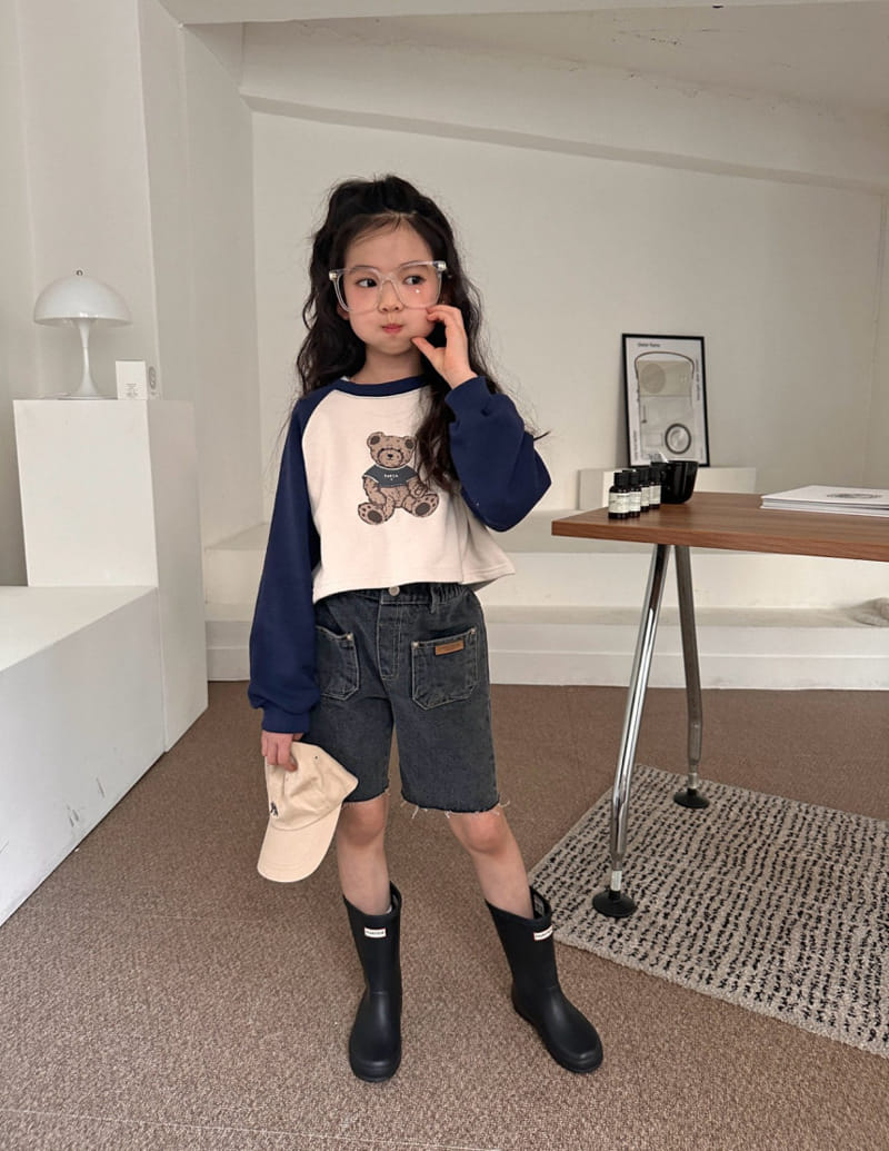 Comma - Korean Children Fashion - #childofig - Bear Crop Tee - 9