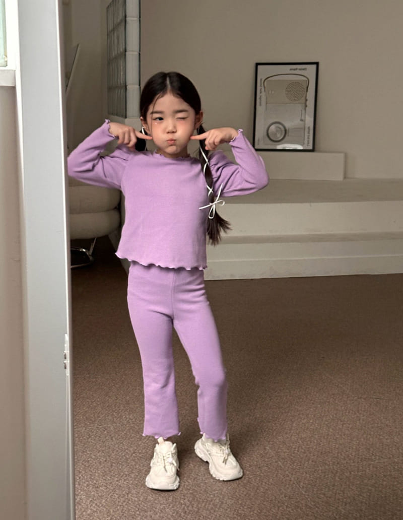 Comma - Korean Children Fashion - #stylishchildhood - Terry Puff Tee - 4