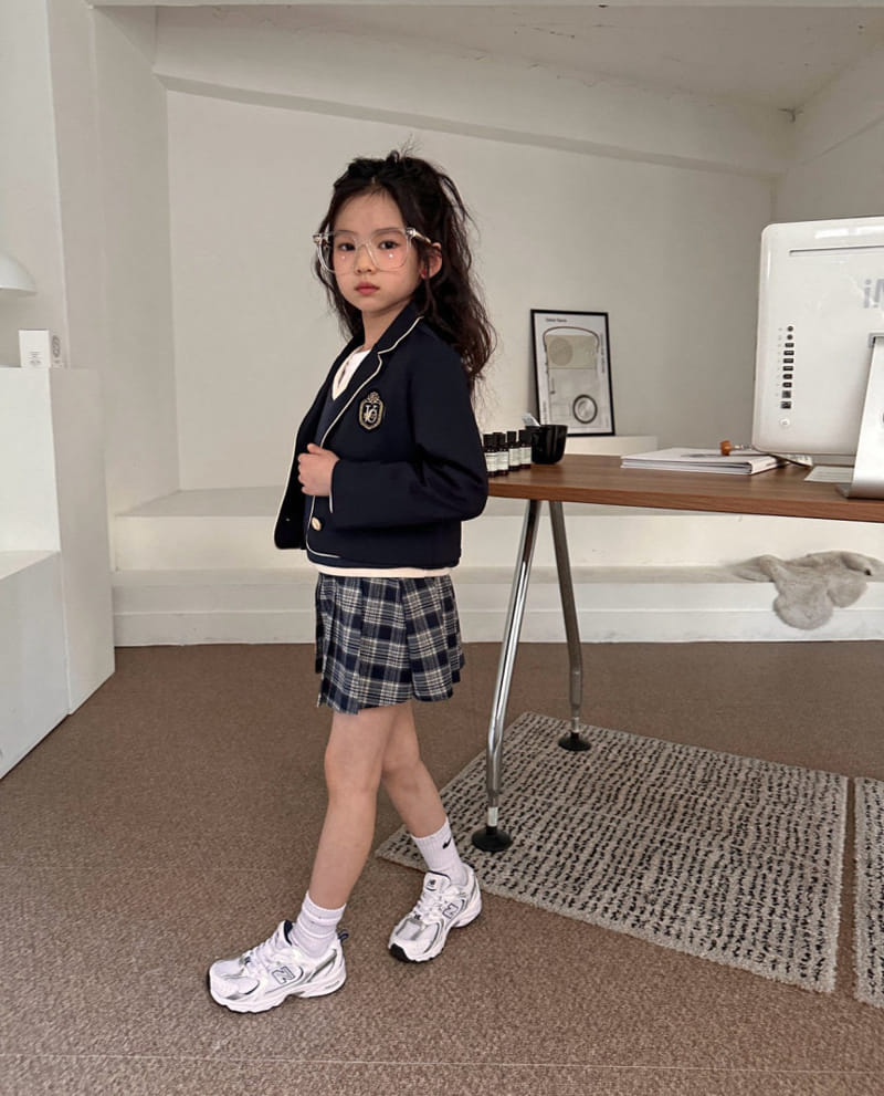 Comma - Korean Children Fashion - #childrensboutique - Embroidery Button Jacket - 7