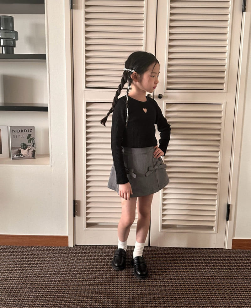 Comma - Korean Children Fashion - #childrensboutique - Heart Punching Tee - 10