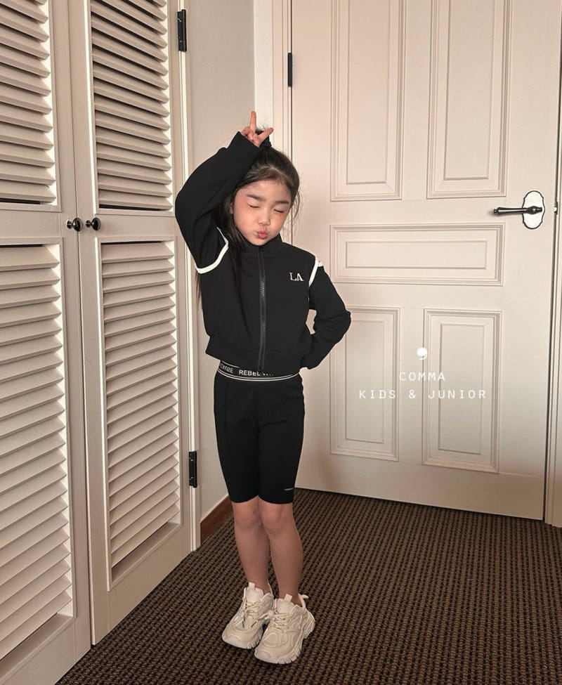 Comma - Korean Children Fashion - #childrensboutique - Slit Zip Up